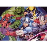 3D Lenticular Poster 12x16 - Marvel - Hulk, Wolverine, Spider-Man, Captain America, Thor