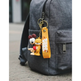 3D PVC Figure Keychain - Garfield - Odie Holding Heart