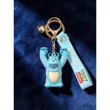3D PVC Figure Keychain - Monsters Inc - Boo Monster Costume Cheering