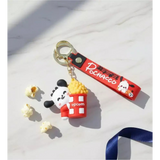 3D PVC Figure Keychain - Sanrio - Pochacco Peeking Popcorn Bucket