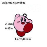 Bracelet Charm - Kirby - Kirby smiling, arms up
