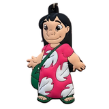 Lilo & Stitch Lilo Pelekai in Pink Leaf Dress PVC keychain