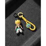 3D PVC Figure Keychain - Dragon Ball Z - Chibi Gotenks Super Saiyan Variant 2