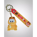 3D PVC Figure Keychain - Garfield - Holding Coffee Cup