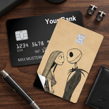 Credit Card Skin Sticker - The Nightmare Before Christmas - Jack and Sally Staring Lovingly
