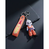 3D PVC Figure Keychain - Dragon Ball Z - Chibi Krillin Orange Gi