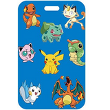 ID Card Badge Holder - Pokémon - Various Pokémon characters Eight Scattered Pokémon Blue