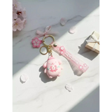 3D PVC Figure Keychain - Sanrio - Pompompurin Pink Sakura