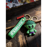 3D PVC Figure Keychain - Marvel - Chibi Hulk Grumpy