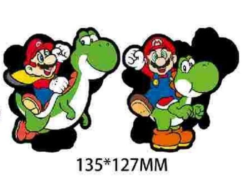 3D Lenticular Sticker - Super Mario - Mario Riding Yoshi