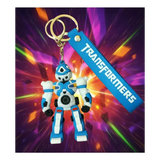 3D PVC Figure Keychain - Transformers - Bluestreak Robot Keychain