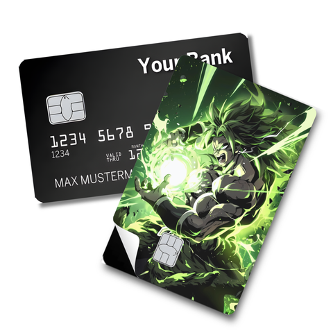 Credit Card Skin Sticker - Dragon Ball - Broly Legendary Super Saiyan