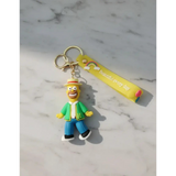 3D PVC Figure Keychain - The Simpsons - Homer Mr Plow