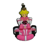Mario Kart Princess Peach in Pink Kart PVC keychain