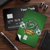 Credit Card Skin Sticker - Harry Potter - Green Slytherin House Crest Design