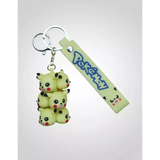 3D PVC Figure Keychain - Pokemon Pikachu - Stacked Chibi Pikachu