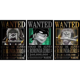 3D Lenticular Poster 12x16 - One Piece - Roronoa Zoro (Wanted)