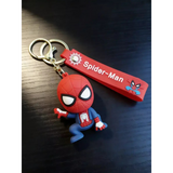 3D PVC Figure Keychain - Marvel - Spider-Man Chibi Figure With Red Strap