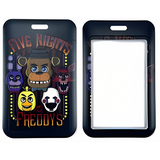 ID Card Badge Holder - Five Nights at Freddy's - Freddy Fazbear And Friends Character Collage
