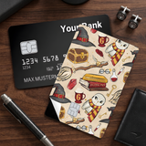 Credit Card Skin Sticker - Harry Potter - Magical Items Pattern Tan Background