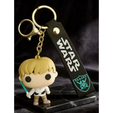 3D PVC Figure Keychain - Star Wars - Luke Skywalker Funko Pop With Lightsaber