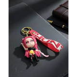 3D PVC Figure Keychain - KPop Demon Hunters - Rumi Chibi Figure With Pink Hair