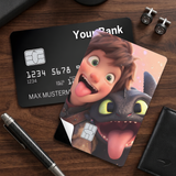 Credit Card Skin Sticker - How to Train Your Dragon - Hiccup And Toothless Funny Selfie