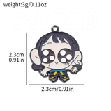 Bracelet Charm - Sanrio - Kuromi skull jester purple charm