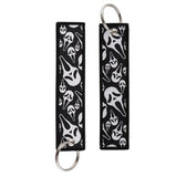 Embroidery Keychain - Scream - Ghostface Mask Pattern
