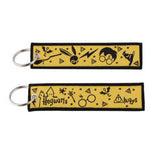 Embroidery Keychain - Harry Potter - Hogwarts Always (Yellow)