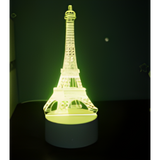 3D LED Night Light - Eiffel Tower