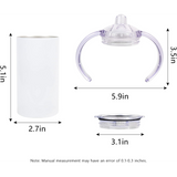 Custom 12oz Kids Sippy Cup Tumbler (2-in-1)