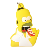The Simpsons Homer Eating Pizza PVC keychain