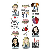 ID Card Badge Holder - Grey's Anatomy - Characters And Quotes Collage