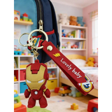 3D PVC Figure Keychain - Marvel - Chibi Iron Man