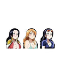 3D Lenticular Sticker - One Piece - Nami, Robin & Nico