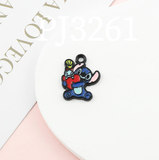 Bracelet Charm - Lilo & Stitch - blue Stitch crouching figure