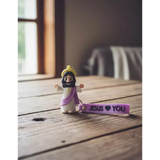 3D PVC Figure Keychain - Jesus I Love You - Jesus Open Arms