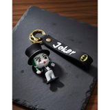 3D PVC Figure Keychain - DC Comics - Chibi Joker In Top Hat, Thumbs Up