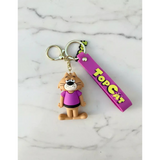 3D PVC Figure Keychain - Don Gato Y Su Pandilla - Benny The Ball Purple Shirt