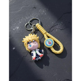 3D PVC Figure Keychain - Naruto - Minato Namikaze Chibi Figure With Kunai