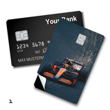 Credit Card Skin Sticker - Formula 1 - McLaren Orange Race Car (Sparks)