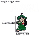 Bracelet Charm - Lilo & Stitch - Stitch in green Halloween costume