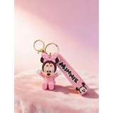3D PVC Figure Keychain - Mickey & Friends - Minnie Mouse Pink Bow