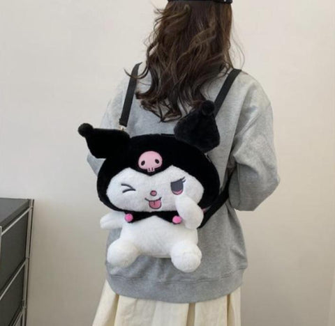 Plush Backpack - Sanrio - Kuromi - 33cm