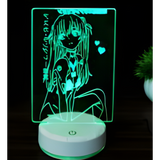 3D LED Night Light - Neon Genesis Evangelion - Asuka (2)