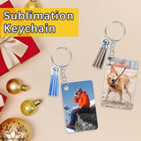 Custom Aluminum Keychain Rectangle 2.16x1.37in Set Of 2