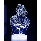 3D LED Night Light - Konosuba - Aqua