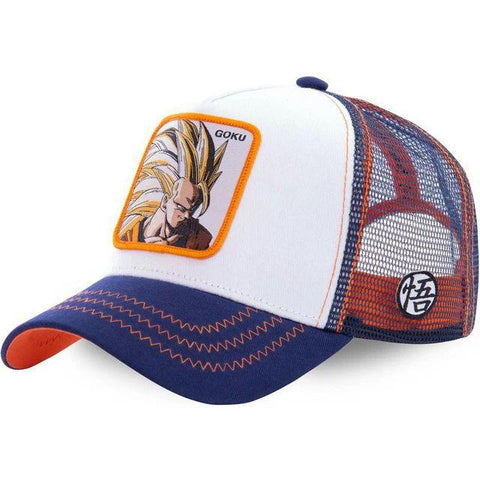 Snapback Cap - Dragon Ball - Goku Super Saiyan 3 (White)