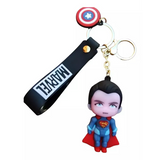 3D PVC Figure Keychain - DC Comics - Chibi Superman Top Knot